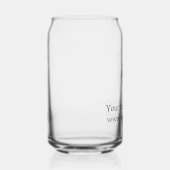 Business Logo Corporate Promotional Modern  ガラス缶 (正面)