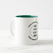 Business Logo Custom  ツートーンマグカップ (正面左)