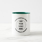 Business Logo Custom  ツートーンマグカップ (中央)