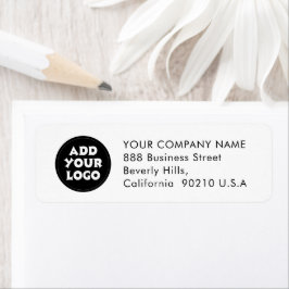 Business logo Custom Corporate Return address ラベル