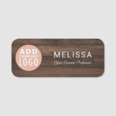 Business Logo Custom Employee Magnetic 名札 (正面)