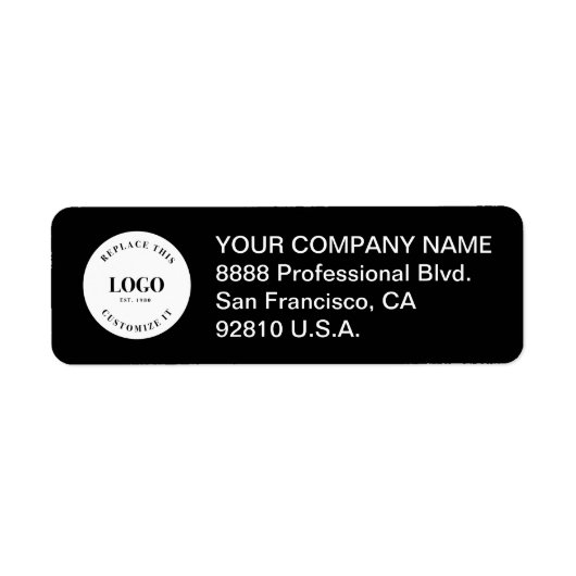 Business logo Custom Professional Corporate  ラベル (正面)