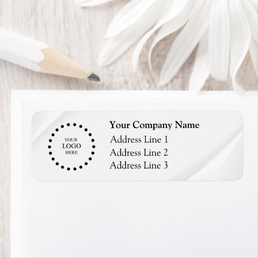Business Logo Custom Return Address Label ラベル (インサイチュ)
