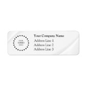 Business Logo Custom Return Address Label ラベル (正面)