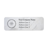 Business Logo Custom Return Address Label ラベル (正面)