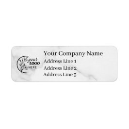 Business Logo Custom Return Address Label ラベル