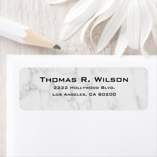 Business Logo Custom Return Address Label ラベル (インサイチュ)