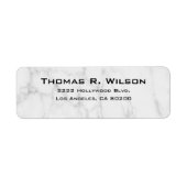 Business Logo Custom Return Address Label ラベル (正面)