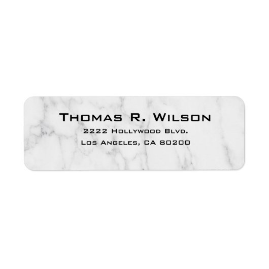 Business Logo Custom Return Address Label ラベル (正面)