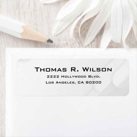 Business Logo Custom Return Address Label ラベル (インサイチュ)
