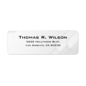 Business Logo Custom Return Address Label ラベル (正面)
