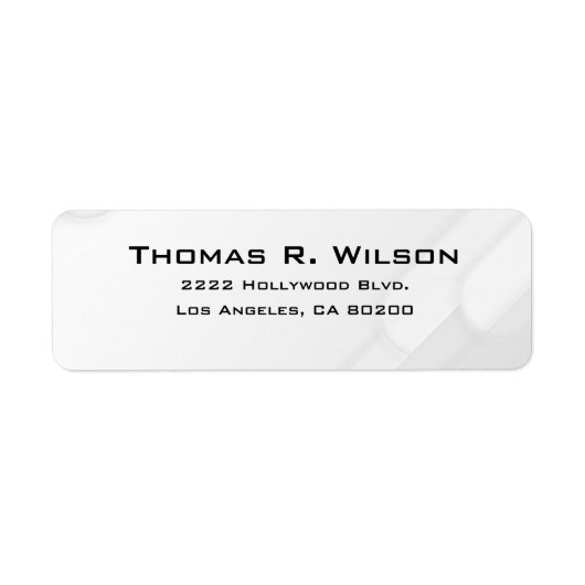 Business Logo Custom Return Address Label ラベル (正面)