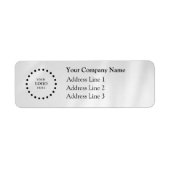 Business Logo Custom Return Address Label ラベル (正面)