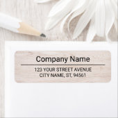 Business Logo Custom Return Address Label ラベル (インサイチュ)