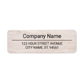 Business Logo Custom Return Address Label ラベル (正面)