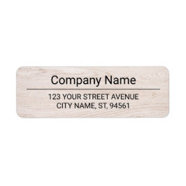 Business Logo Custom Return Address Label ラベル