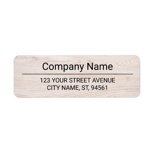 Business Logo Custom Return Address Label ラベル (正面)
