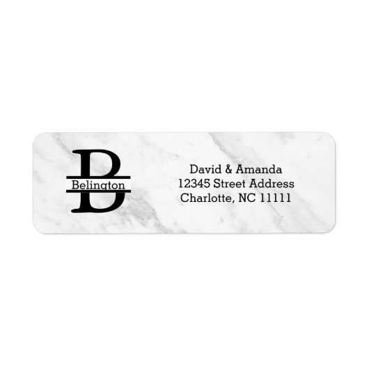 Business Logo Custom Return Address Label ラベル (正面)