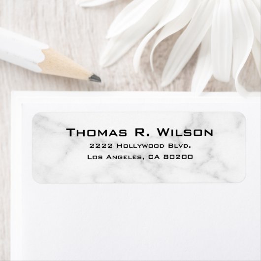 Business Logo Custom Return Address Label ラベル (インサイチュ)