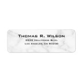 Business Logo Custom Return Address Label ラベル (正面)