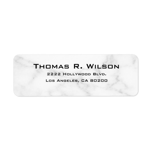 Business Logo Custom Return Address Label ラベル (正面)