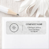 Business Logo Custom Return Address Label ラベル (インサイチュ)