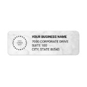 Business Logo Custom Return Address Label ラベル (正面)