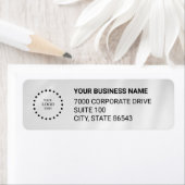 Business Logo Custom Return Address Label ラベル (インサイチュ)