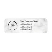 Business Logo Custom Return Address Label ラベル (正面)