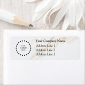 Business Logo Custom Return Address Label ラベル (インサイチュ)