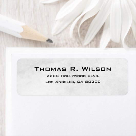 Business Logo Custom Return Address Label ラベル (インサイチュ)