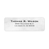 Business Logo Custom Return Address Label ラベル (正面)