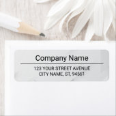 Business Logo Custom Return Address Label ラベル (インサイチュ)