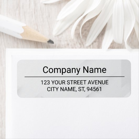 Business Logo Custom Return Address Label ラベル (インサイチュ)