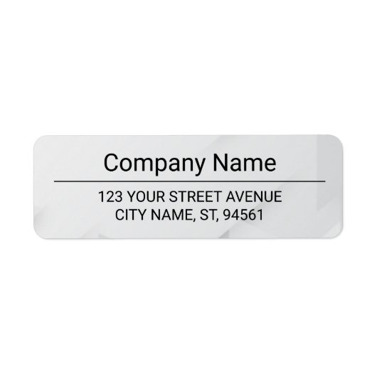 Business Logo Custom Return Address Label ラベル (正面)