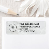 Business Logo Custom Return Address Label ラベル (インサイチュ)