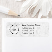 Business Logo Custom Return Address Label ラベル (インサイチュ)