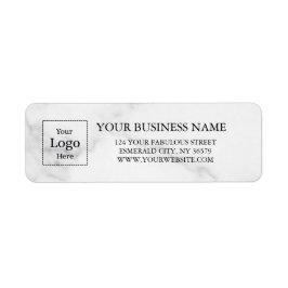 Business Logo Custom Return Address Label ラベル