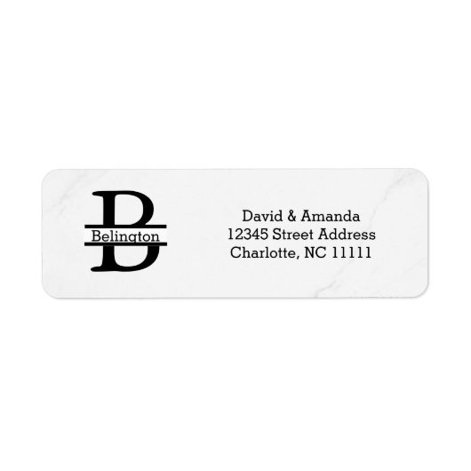 Business Logo Custom Return Address Label ラベル (正面)