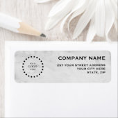 Business Logo Custom Return Address Label ラベル (インサイチュ)