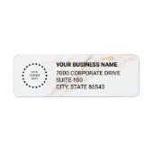 Business Logo Custom Return Address Label ラベル (正面)