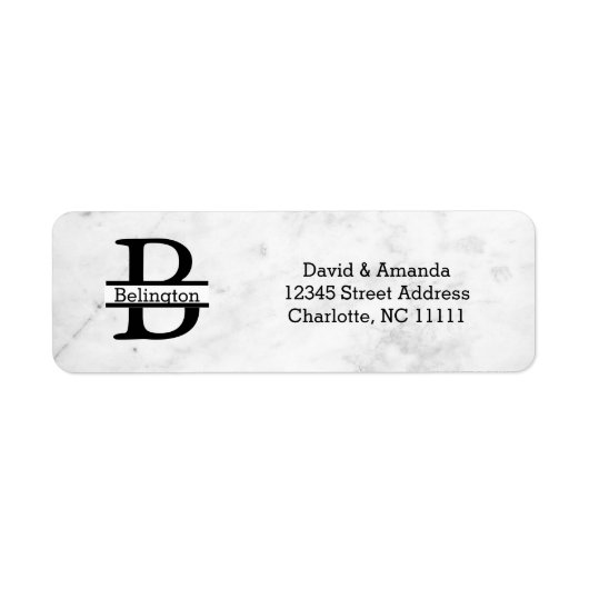Business Logo Custom Return Address Label ラベル (正面)