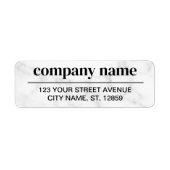 Business Logo Custom Return Address Label ラベル (正面)