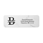 Business Logo Custom Return Address Label ラベル (正面)