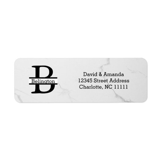 Business Logo Custom Return Address Label ラベル (正面)