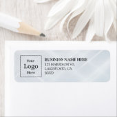 Business Logo Custom Return Address Label ラベル (インサイチュ)