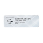 Business Logo Custom Return Address Label ラベル (正面)
