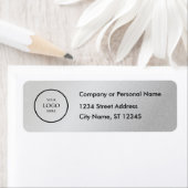 Business Logo Custom Return Address Label ラベル (インサイチュ)