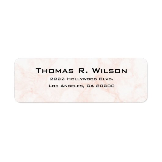 Business Logo Custom Return Address Label ラベル (正面)