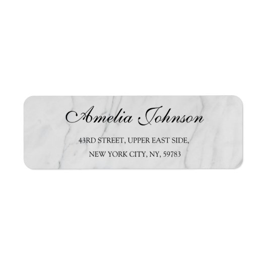 Business Logo Custom Return Address Label ラベル (正面)